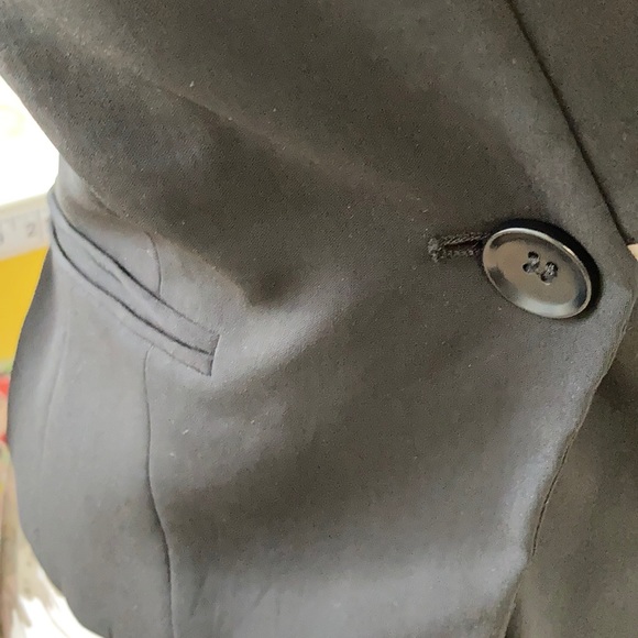 BCBG Maxazria black one button suit blazer jacket - Picture 3 of 6